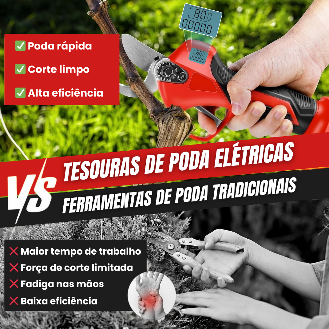 Tesoura de Poda a Bateria
