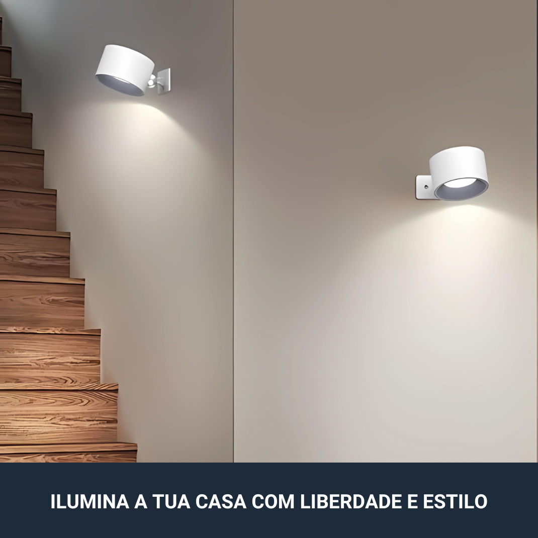 Lâmpada de Parede Recarregável