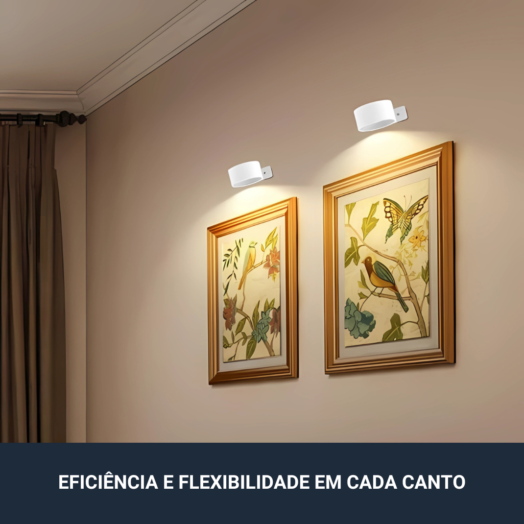 Lâmpada de Parede Recarregável