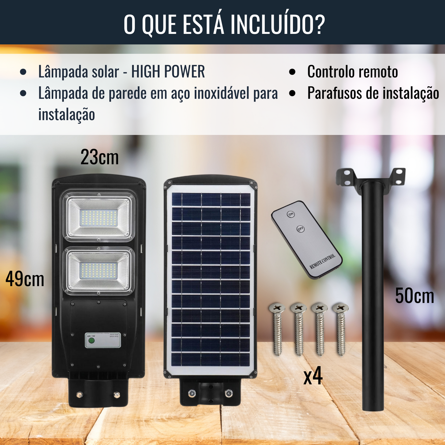 Lâmpada solar - Stella