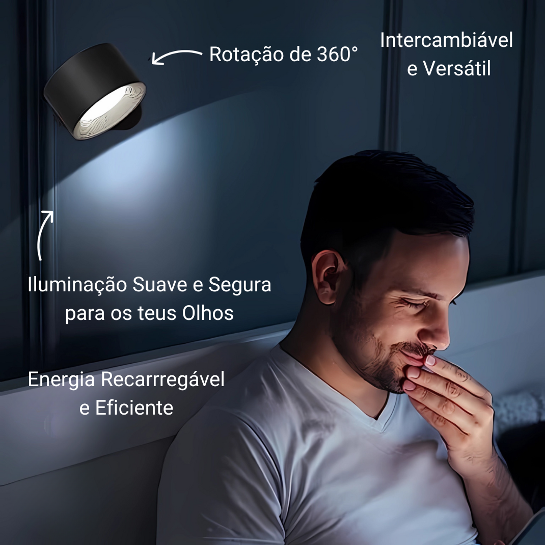 Lâmpada de Parede Recarregável