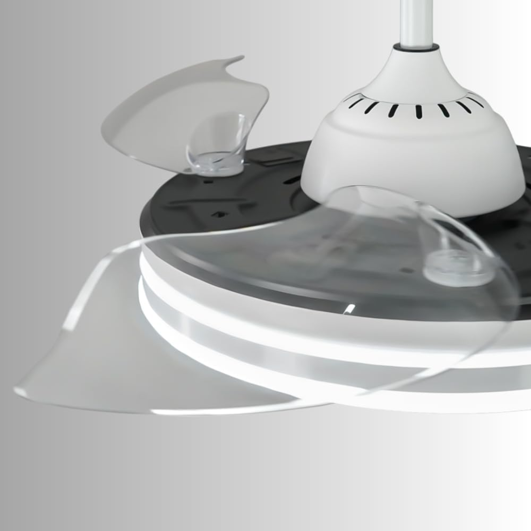 Ventoinha de Teto Retrátil com Luz Regulável