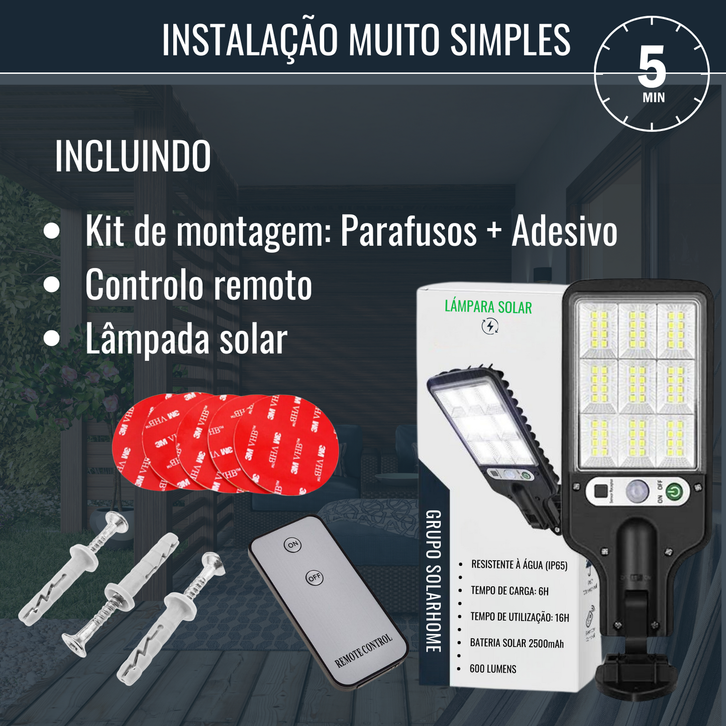 Lâmpada Solar