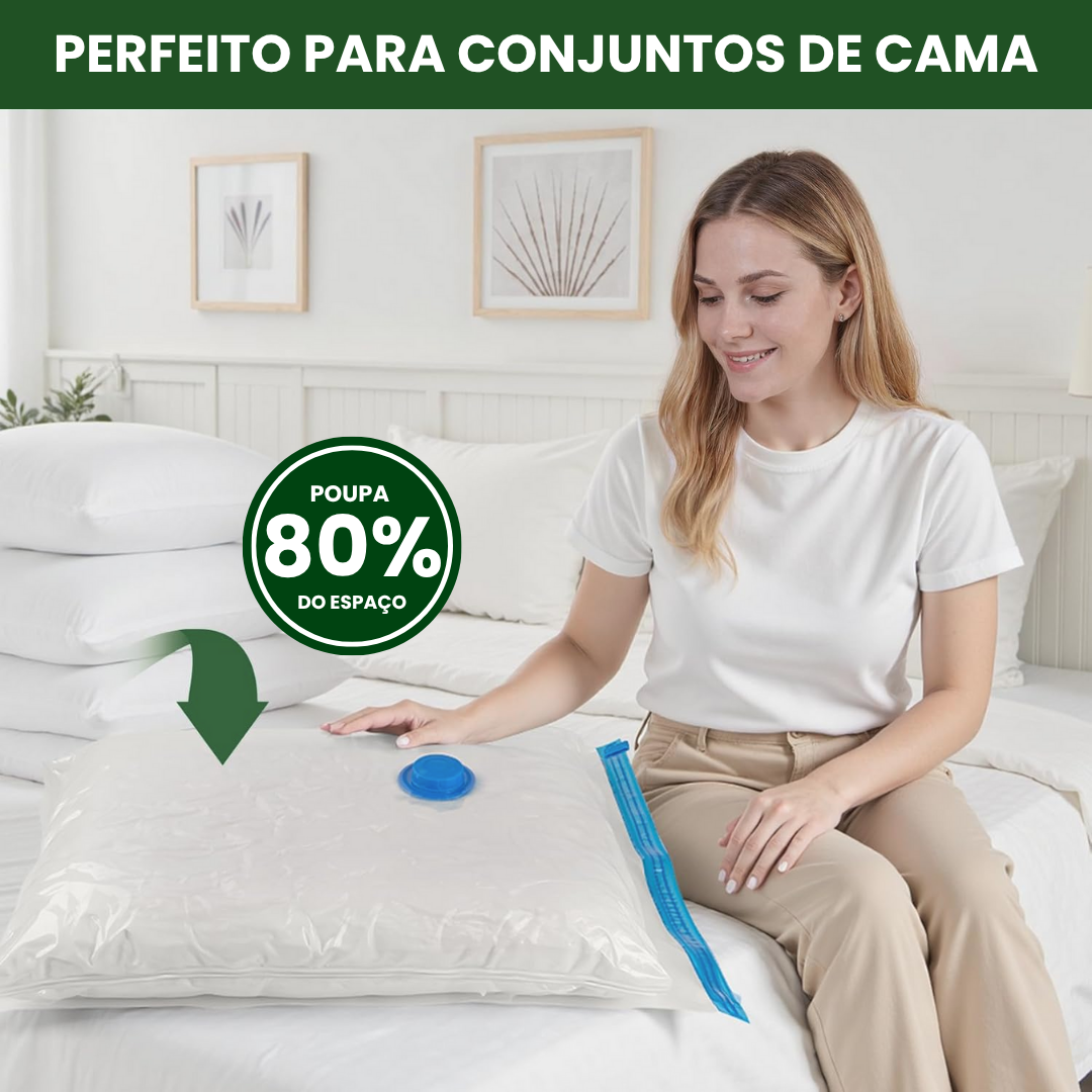 Sacos de vácuo para roupas com bomba elétrica