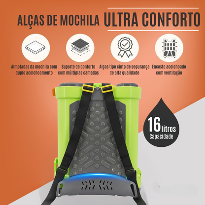 Pulverizador de mochila a bateria 16L